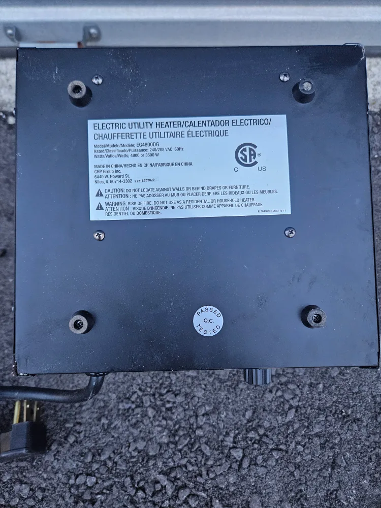 Dyna-Glo Portable Electric Garage Heater image indicator(6)