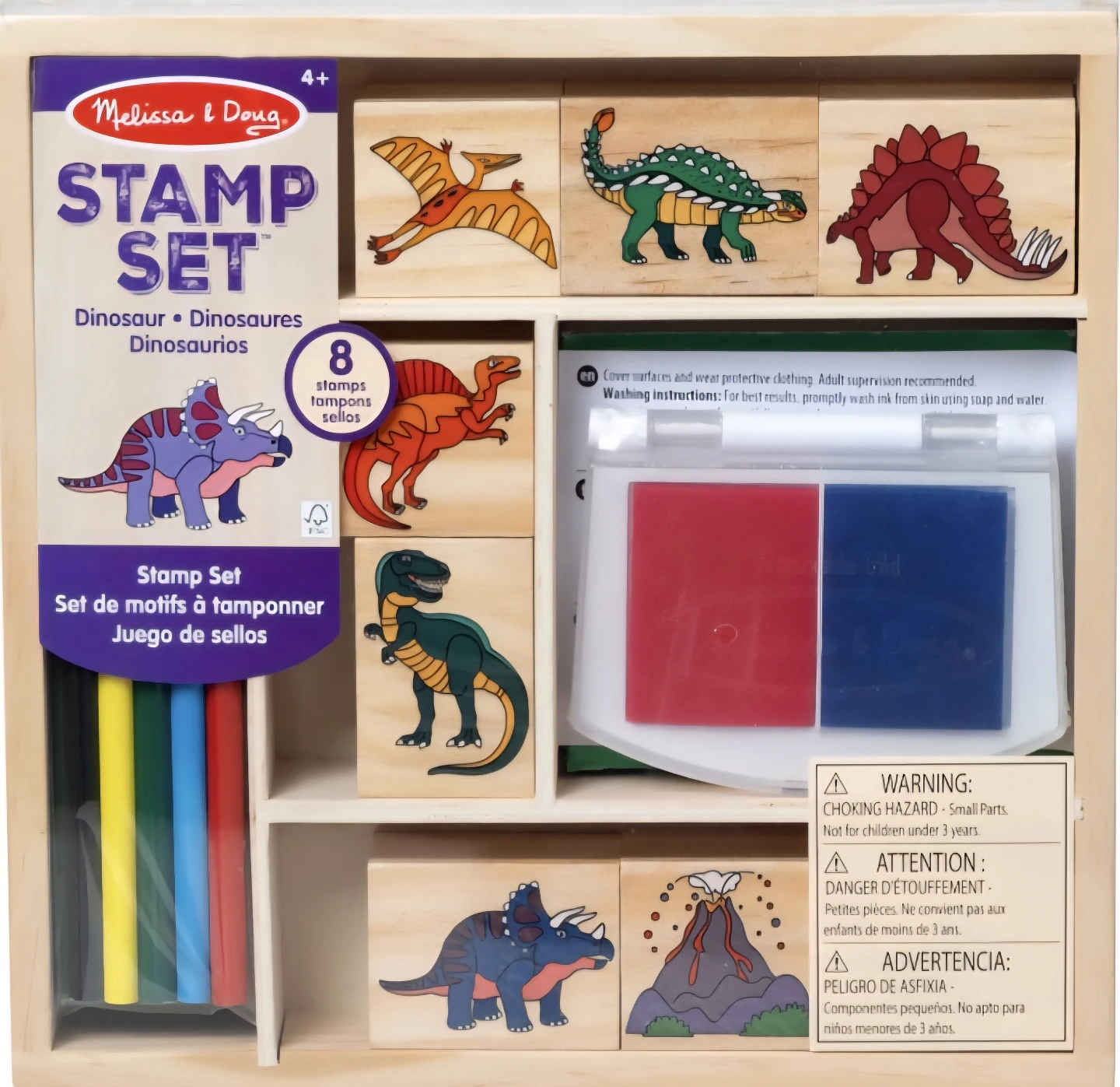 Melissa & Doug Dinosaur Stamp Set (4+)