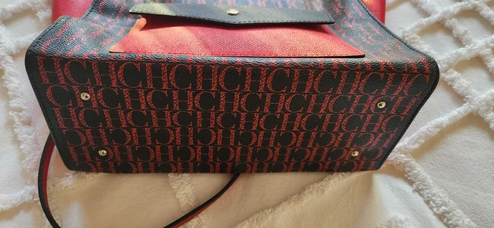 Carolina Herrera Tote Bag - Red & Black image indicator(5)