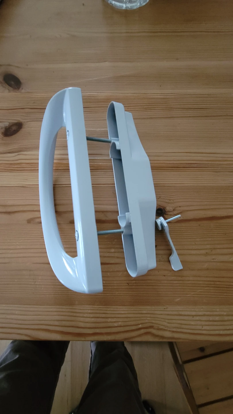 White Sliding patio Door Handle