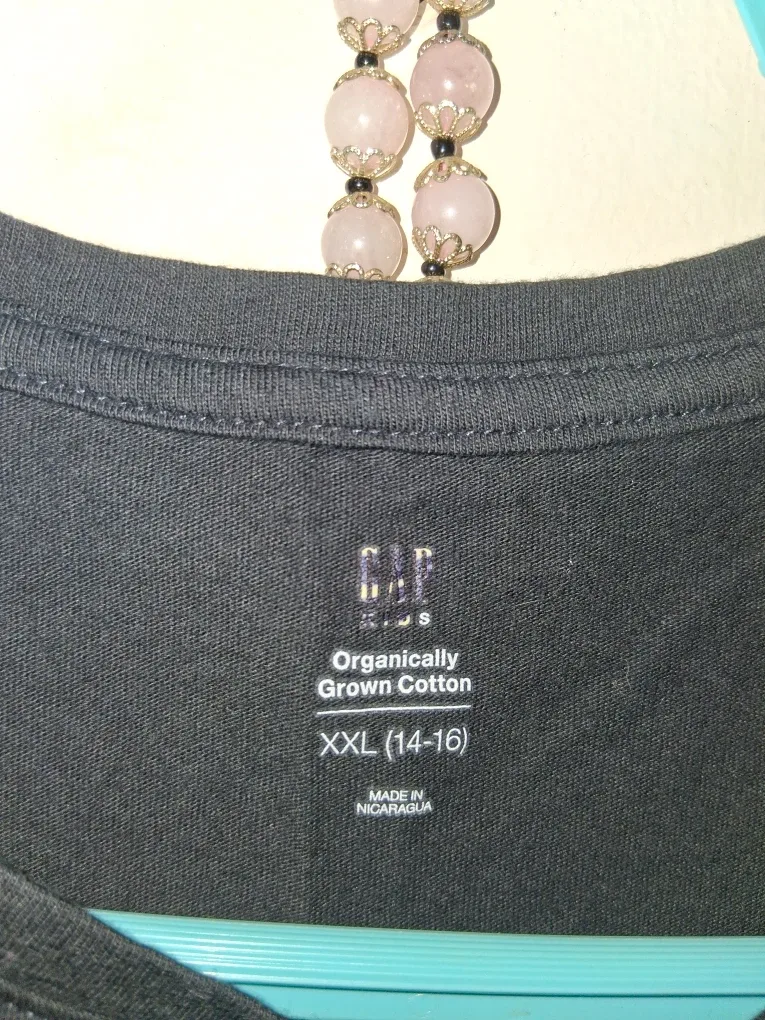 Gap Kids Black T-Shirt - XXL (14-16) image indicator(3)