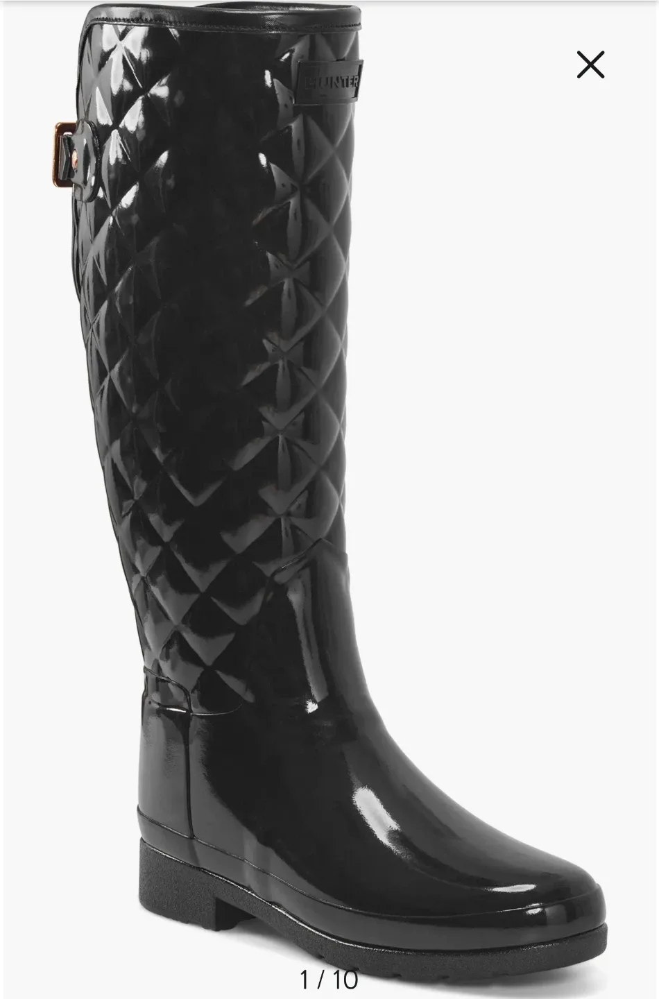 Hunter Women's Refined Gloss Quilted Rain Boots image indicator(4)