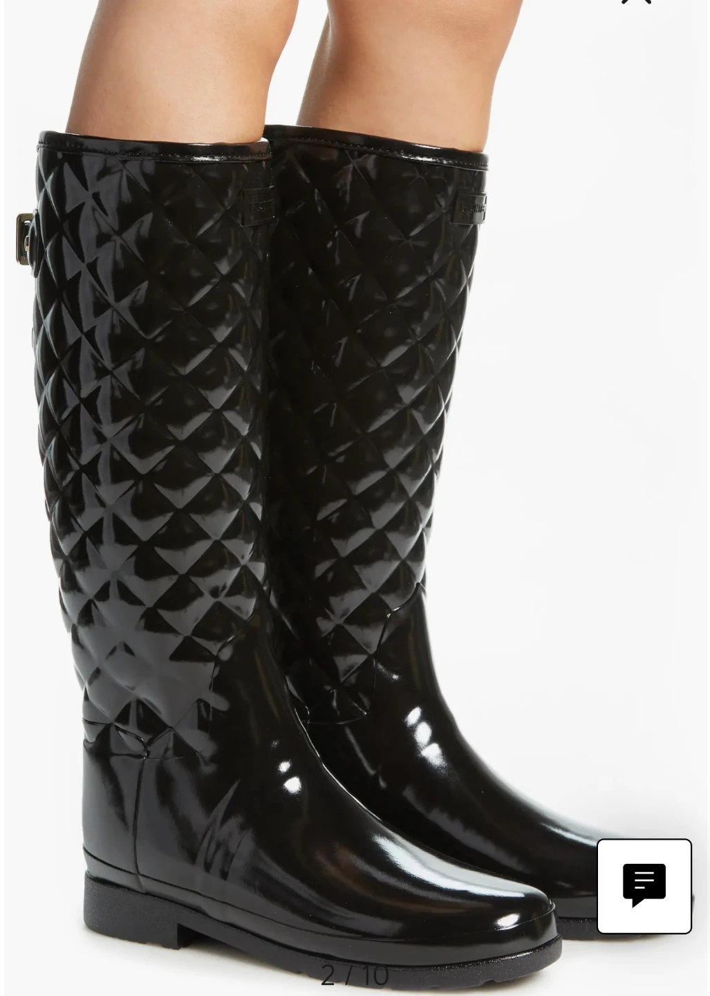 Hunter Women's Refined Gloss Quilted Rain Boots - photo 5