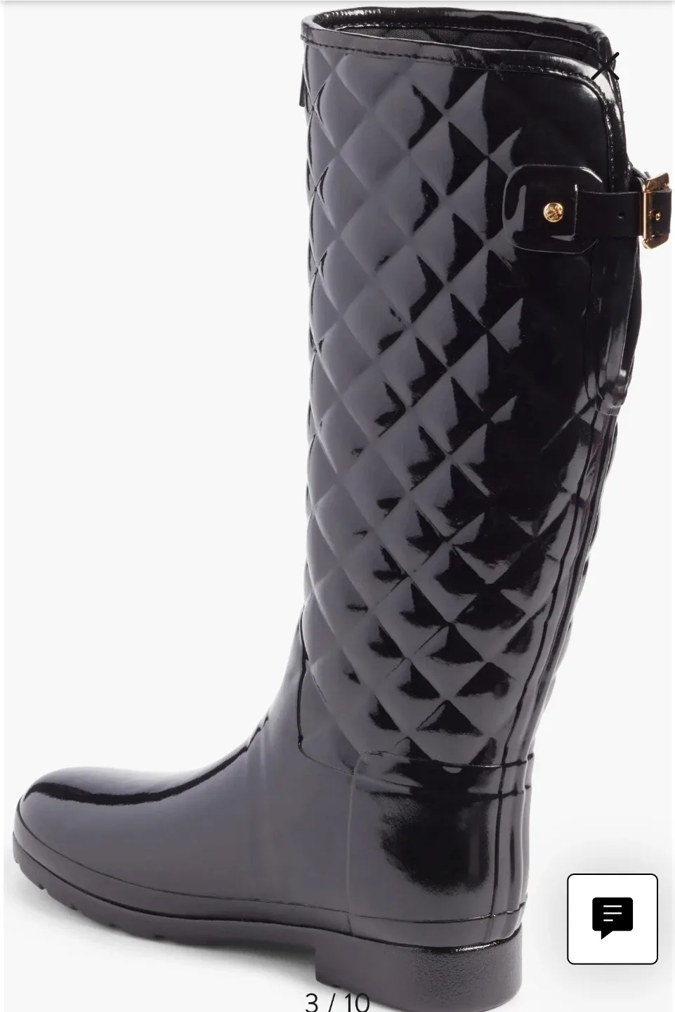 Hunter Women's Refined Gloss Quilted Rain Boots image indicator(6)