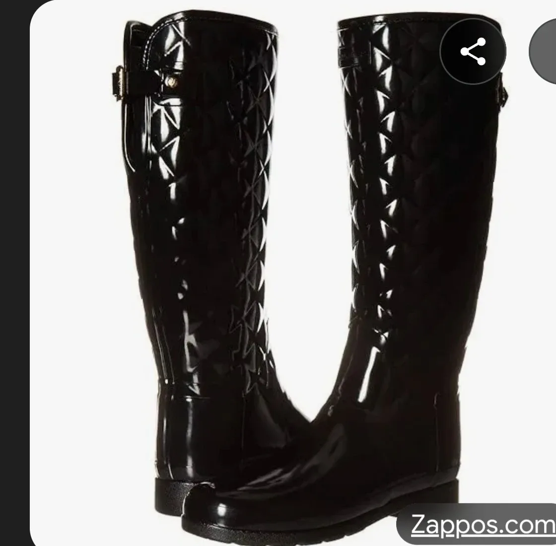 Hunter Women's Refined Gloss Quilted Rain Boots image indicator(7)