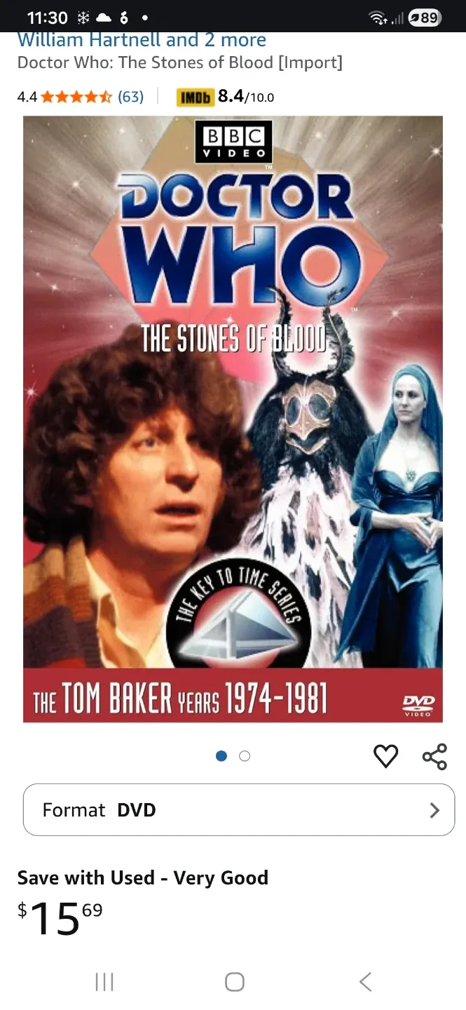 Doctor Who: The Stones of Blood DVD, part of 'Key to Time' image indicator(7)