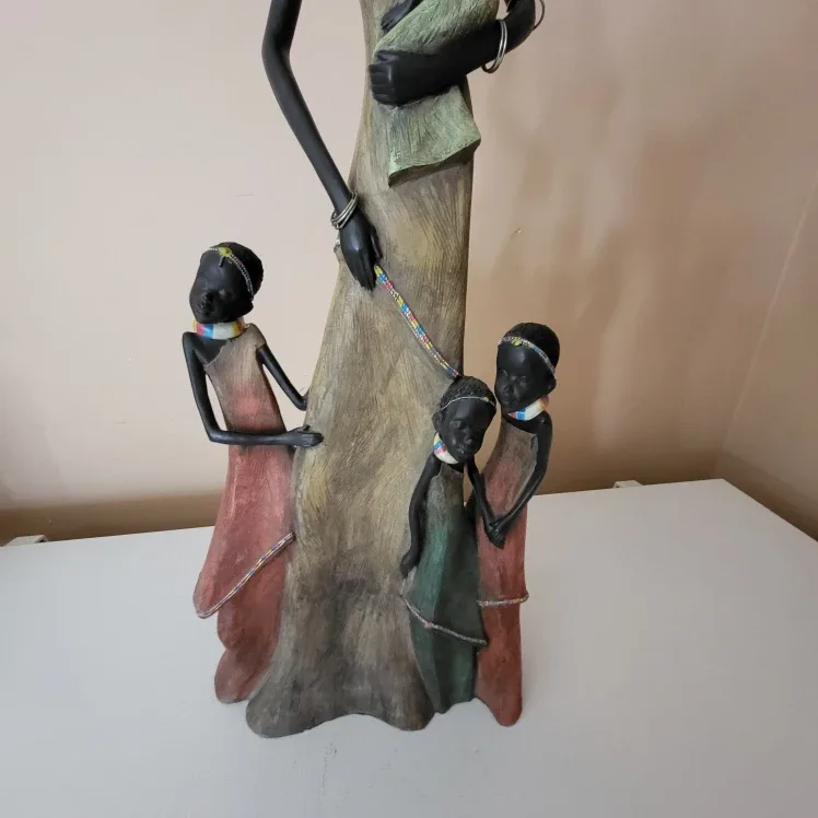 African Woman with Children Figurine image indicator(3)