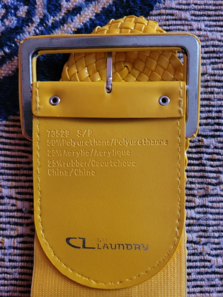 CL by Laundry Yellow Woven Belt - Size S/P🎃 image indicator(2)