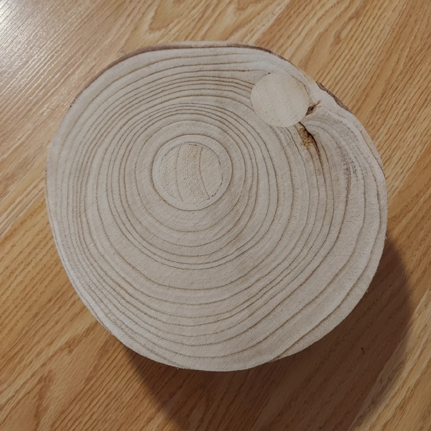 Wood Slice Stand with Metal Legs thumbnail