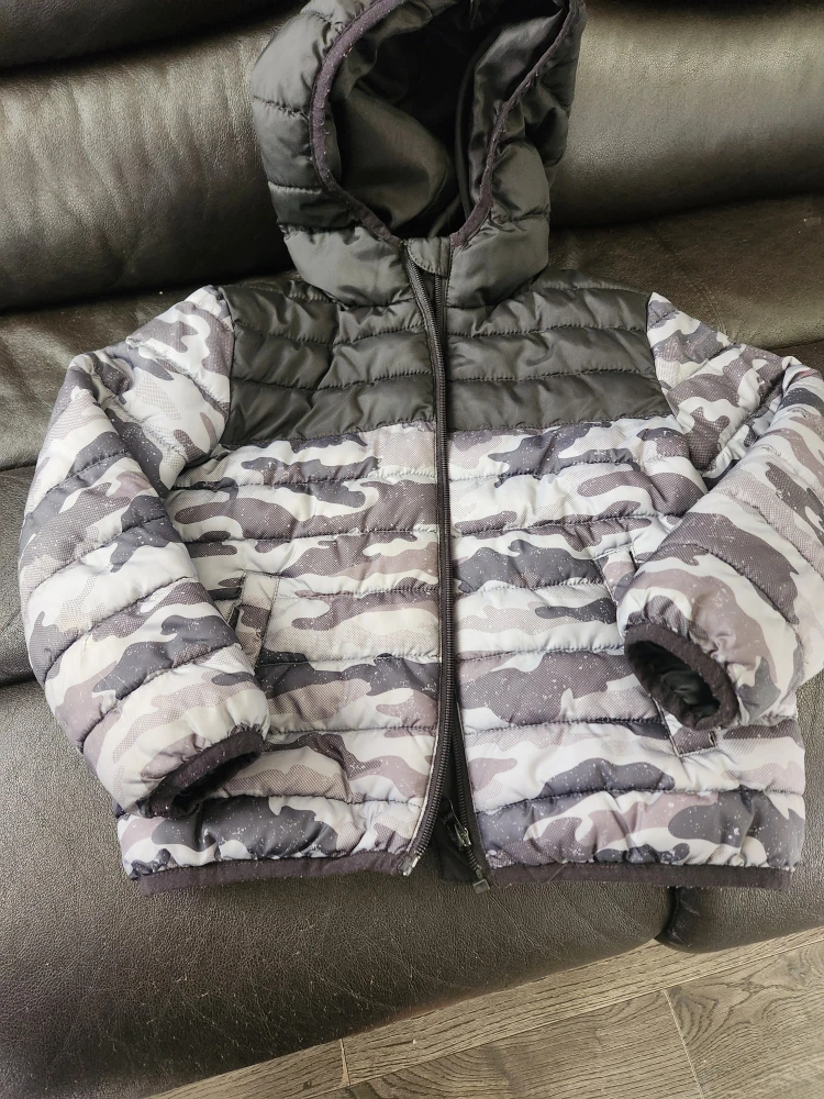 George Camo Puffer Jacket - Size XS (4-5)