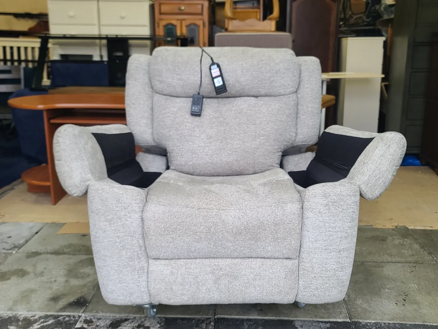 Grey Powered Lift Recliner Chair image indicator(2)
