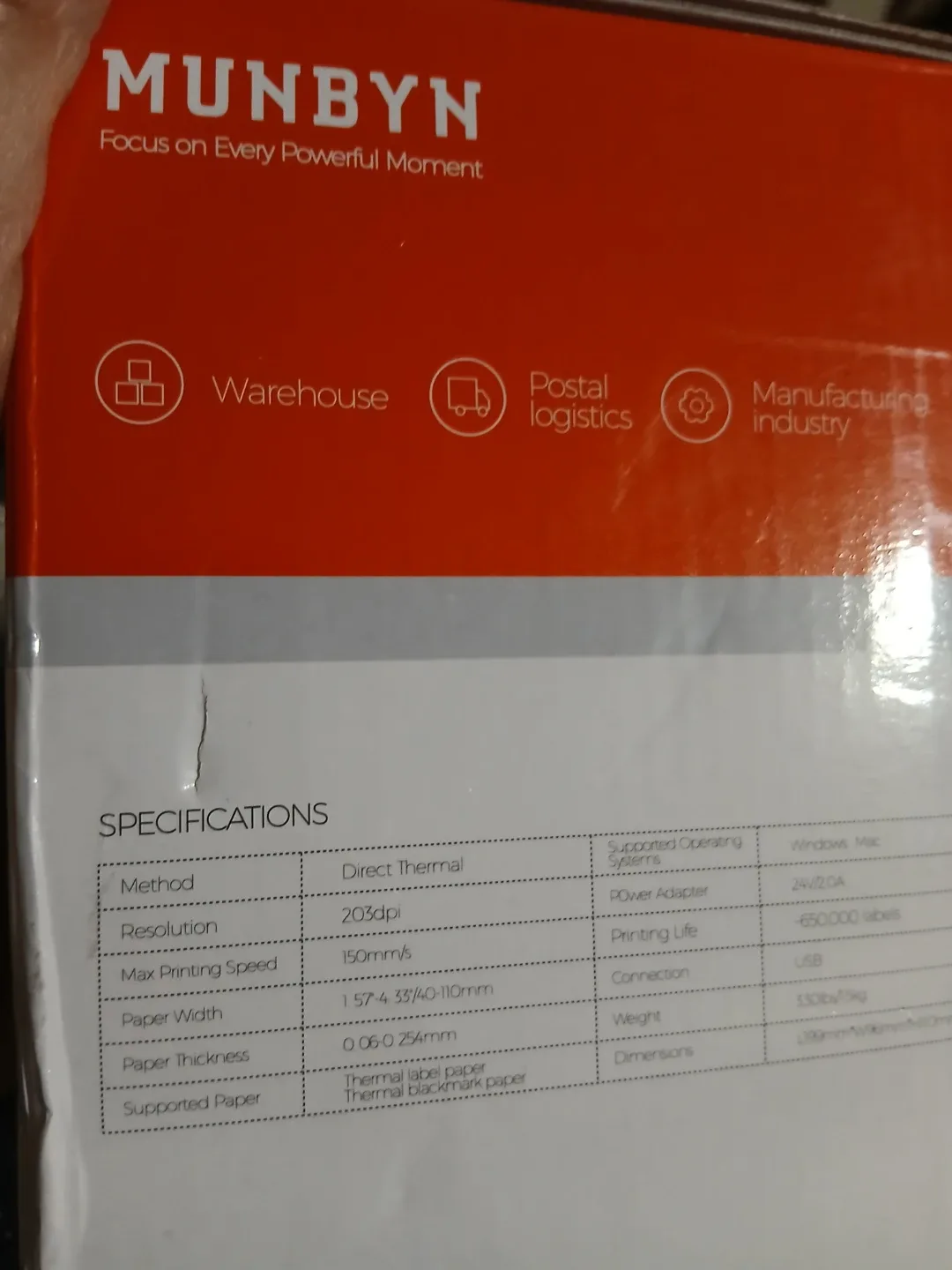 New MUNBYN Bluetooth Thermal Label Printer, 4x6 Label Printer image indicator(10)