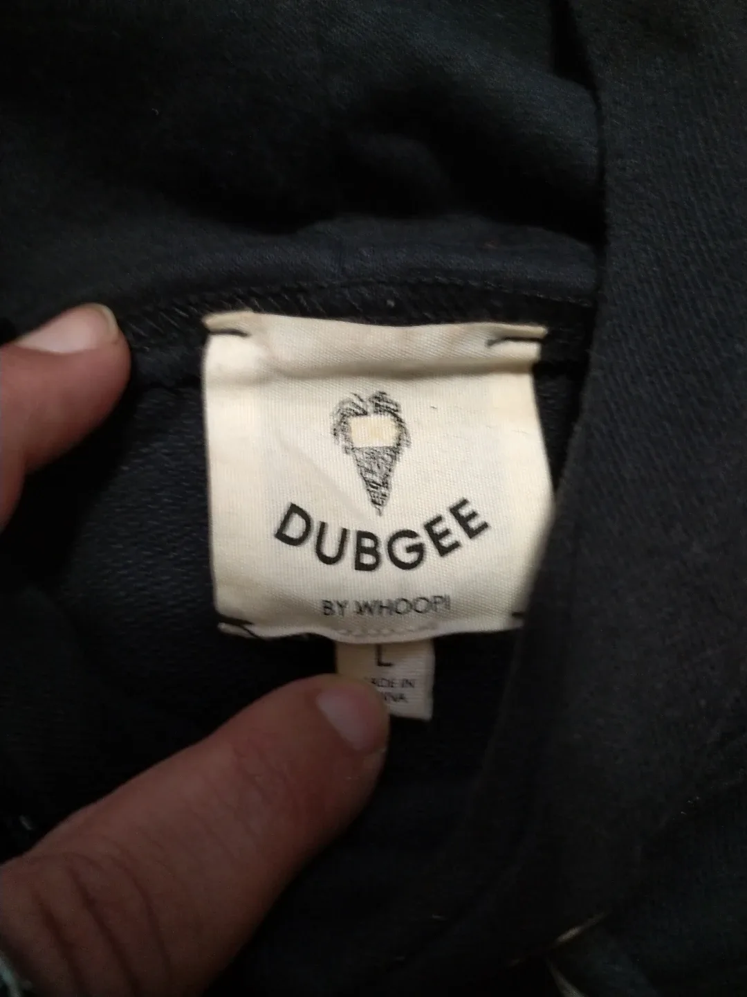 Dubgee by Whoopi Black Hoodie - Size L image indicator(3)
