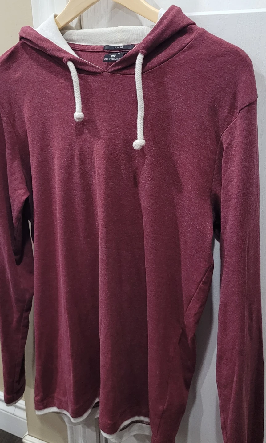 Burgundy Eson Hoodie - Size Medium