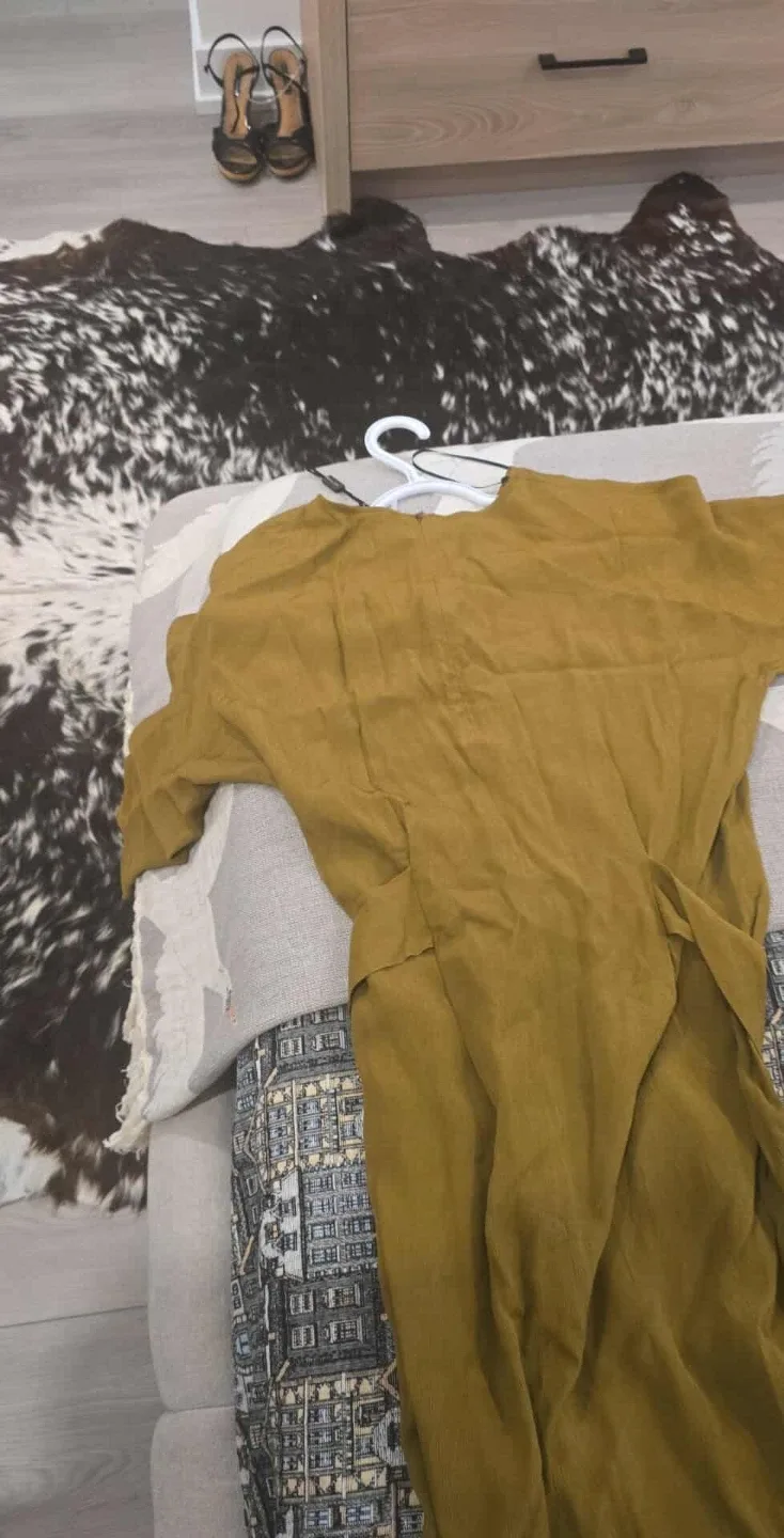 Massimo Dutti Dress - Olive Green image indicator(2)