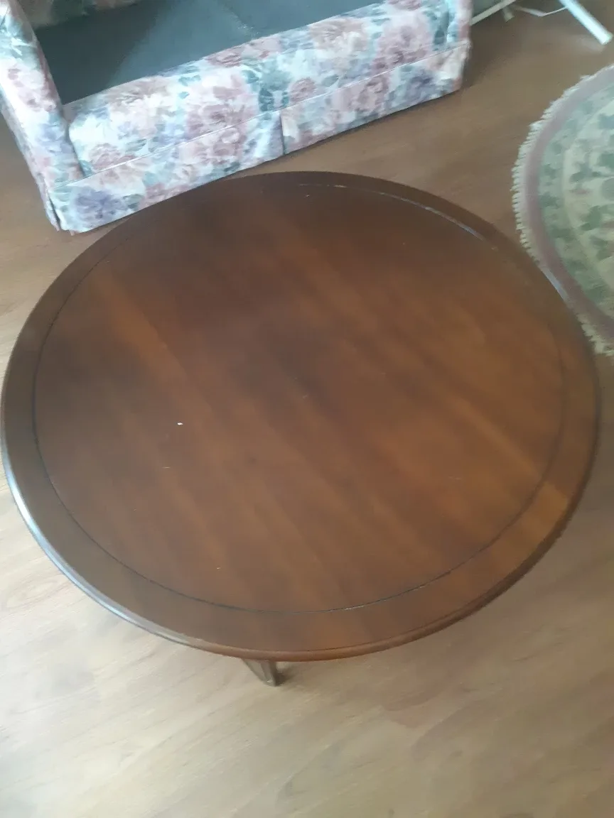 Round Wooden Coffee Table