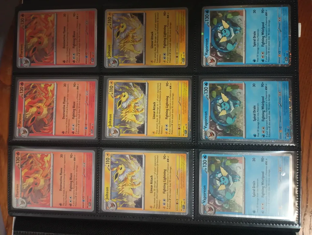 Pokemon Cards: Flareon, Jolteon, Vaporeon