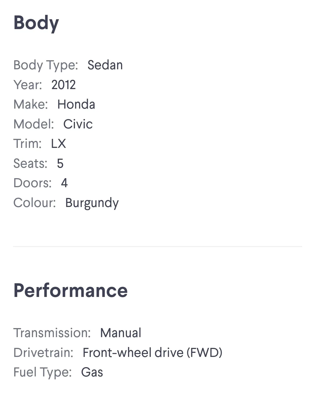 2012 Honda Civic Sedan Manual (Accident Free) With Safty image indicator(10)