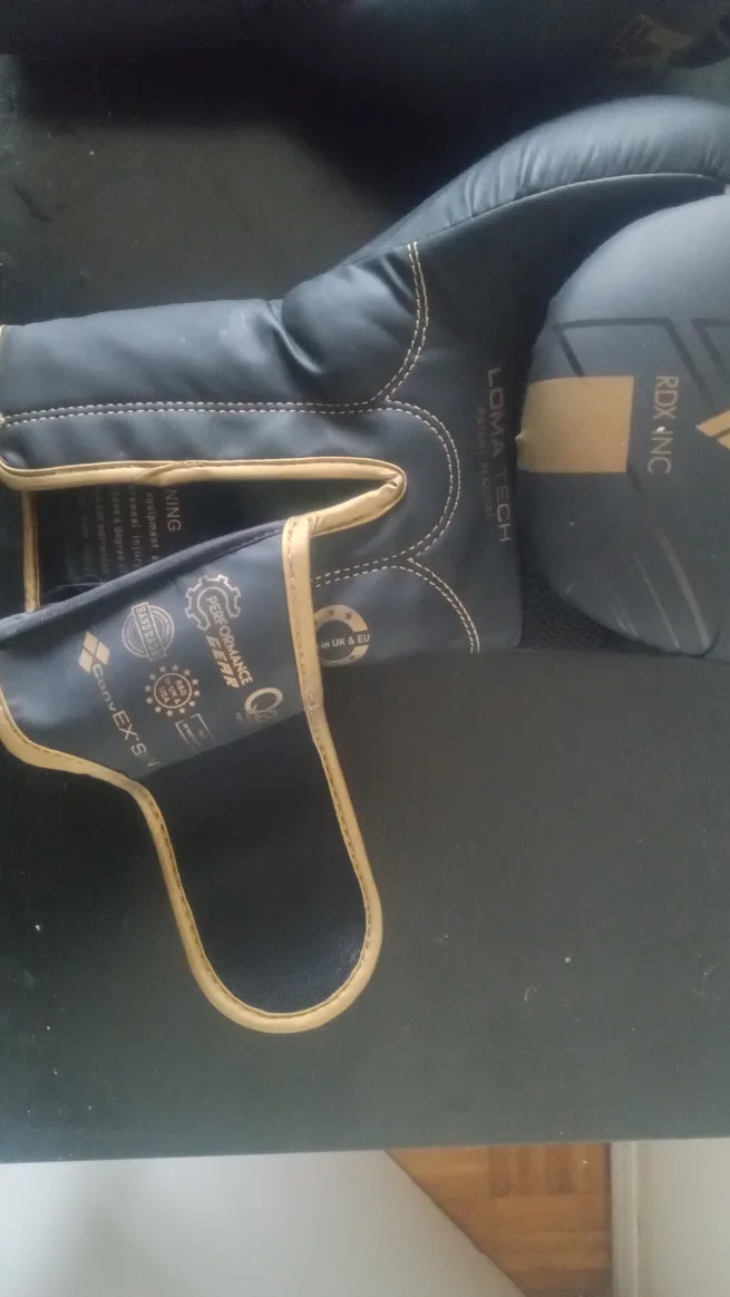 RDX Boxing Gloves - Black/Gold image indicator(5)