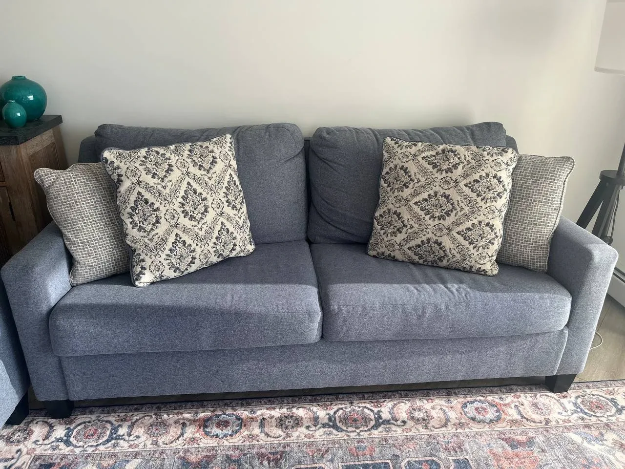 Blue Loveseat Sofa