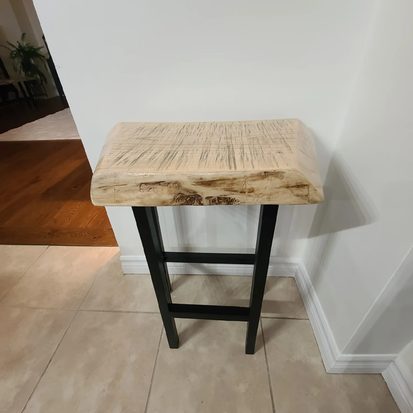 Handcrafted Live Edge Wood Bench/Side Tables - photo 4