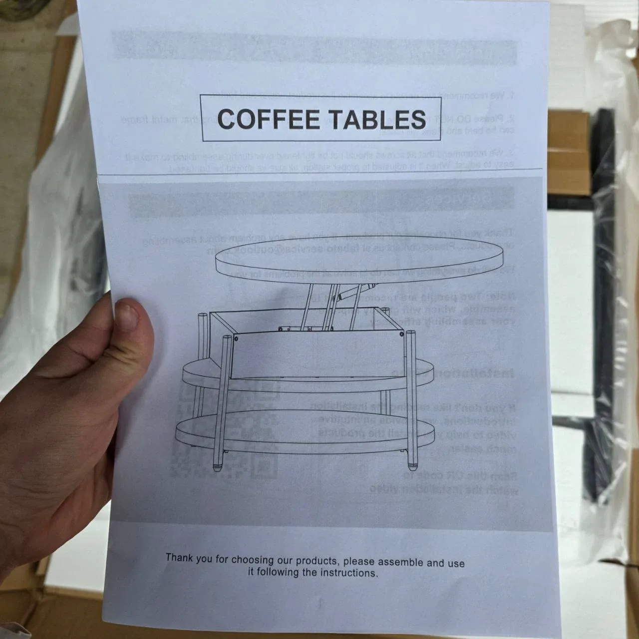 GUNAITO Round Coffee Table image indicator(4)
