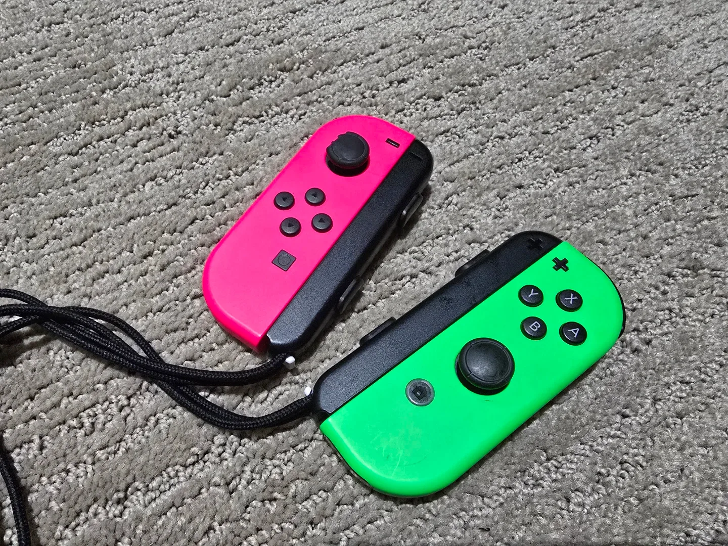 Nintendo Switch Console with Neon Joy-Cons image indicator(2)