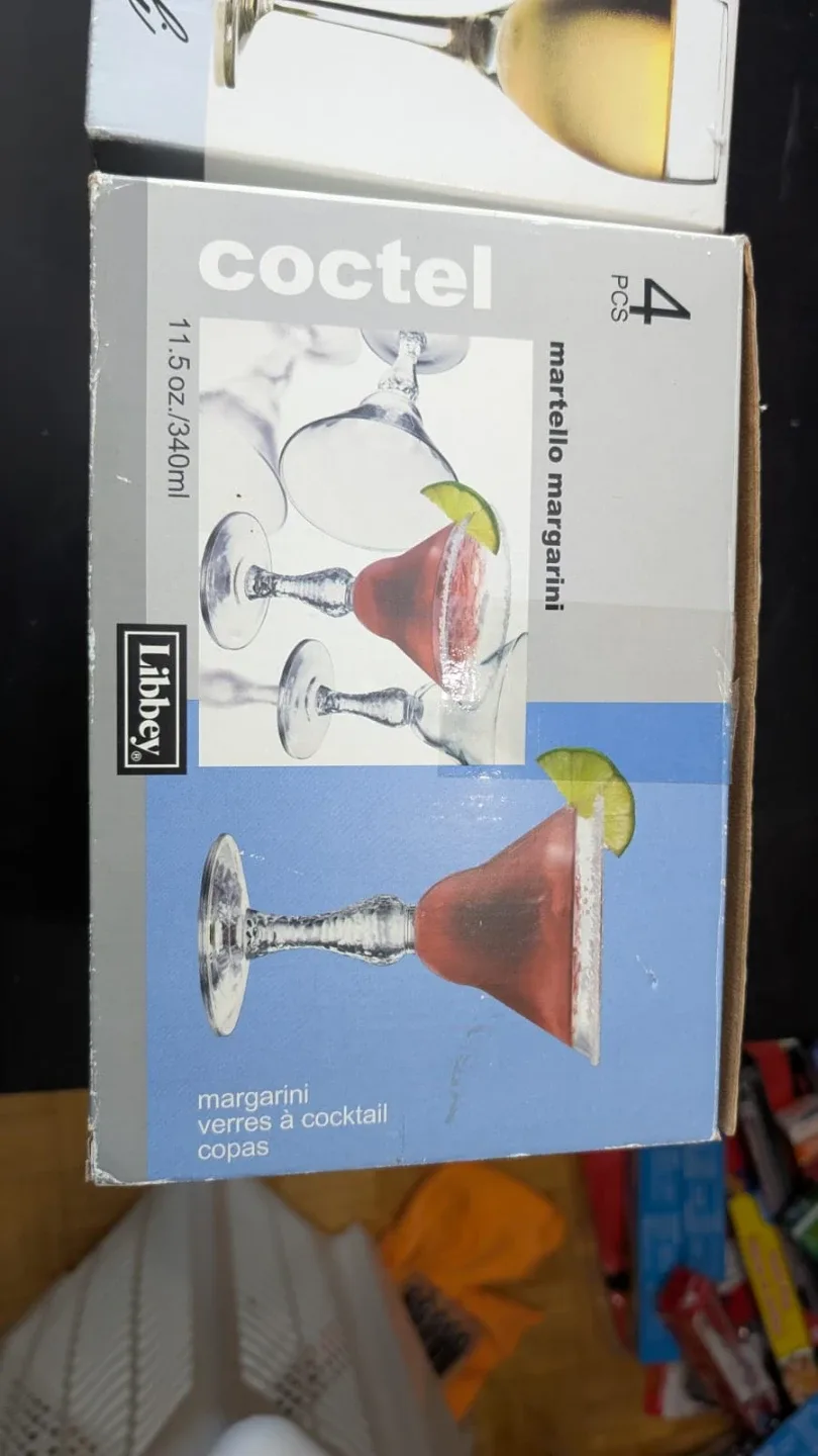 Libbey Martello Margarini 4-Piece Cocktail Glasses image indicator(2)