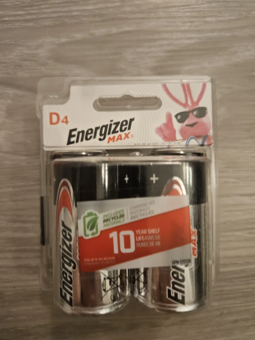 Energizer MAX D4 Alkaline Batteries - 4Pack