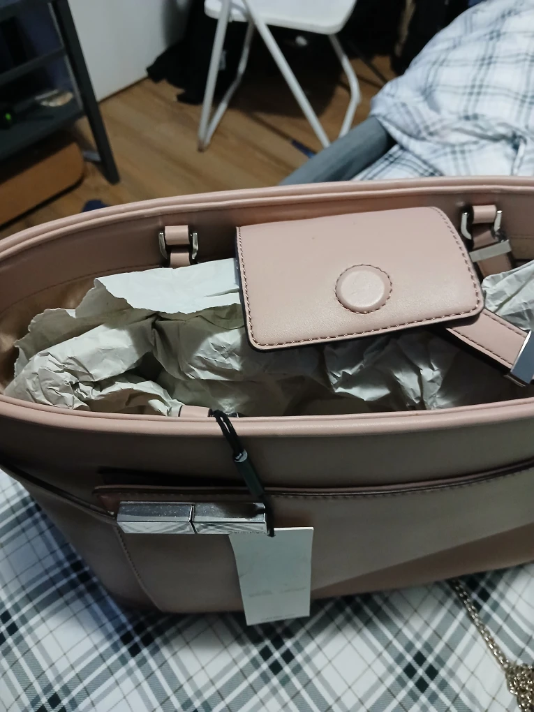 New Calvin Klein blush pink tote bag