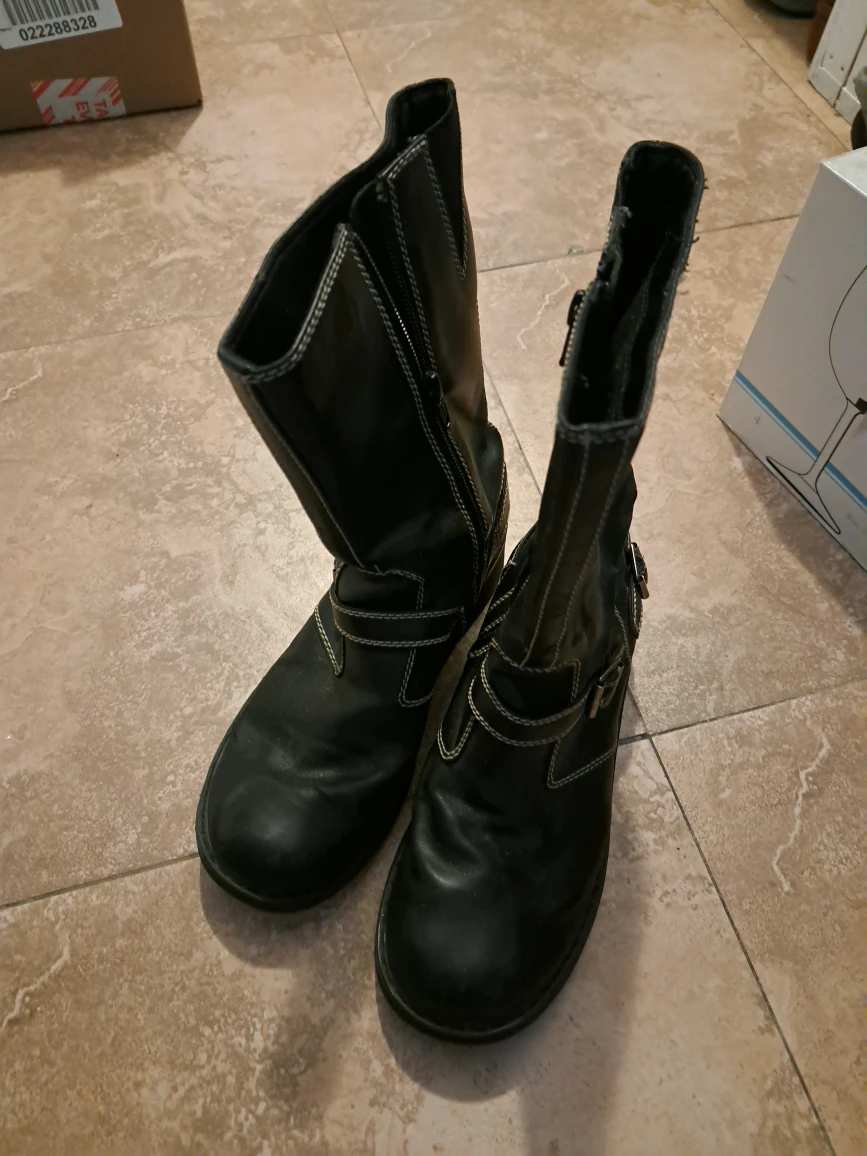 Lower East Side Black Boots - Size 7.5