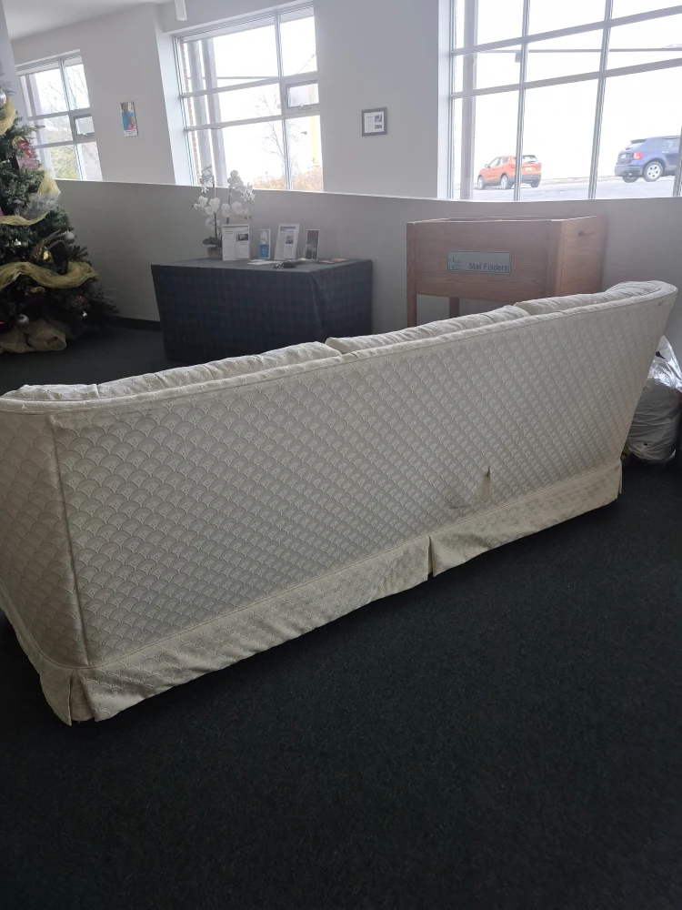 White Patterned Sofa - photo 3