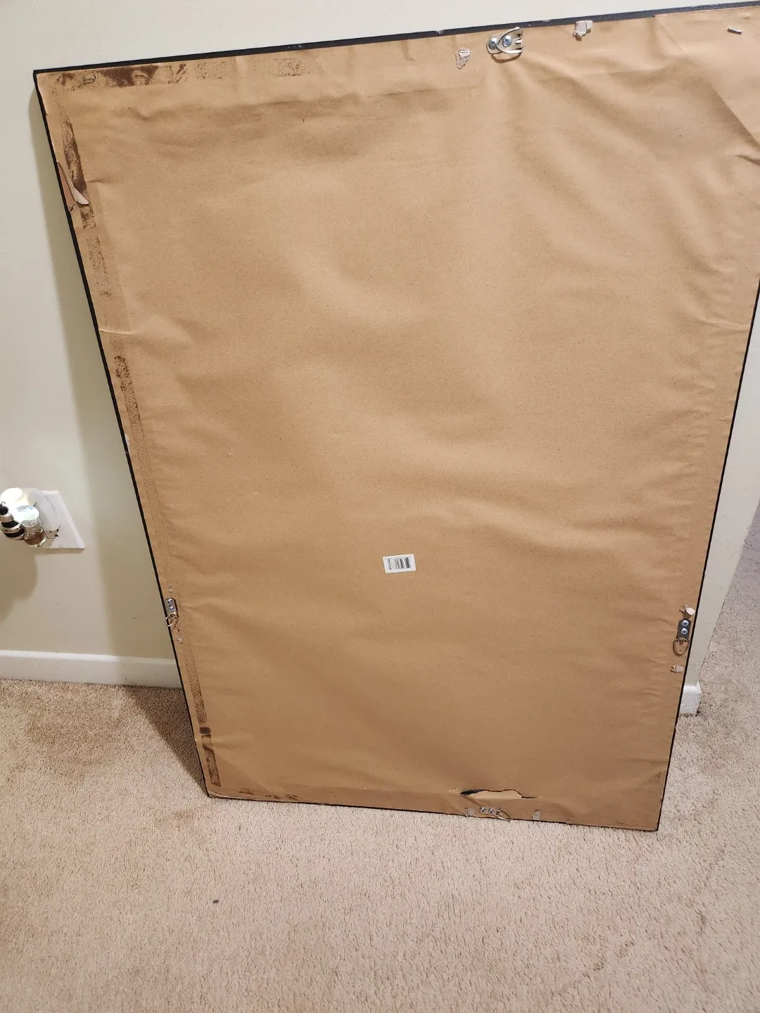 Framed Wall Mirror 3.4 ft tall 2.4ft w approx (only pick up) image indicator(2)