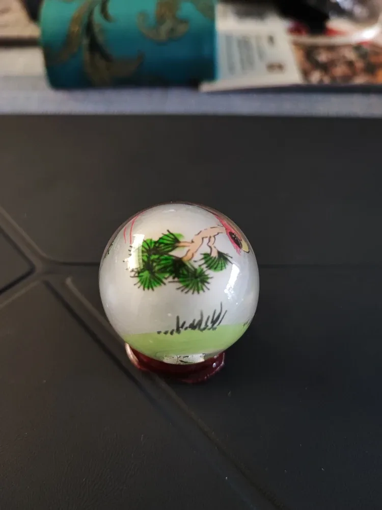 Cardinal Bird Snow Globe with Stand image indicator(2)