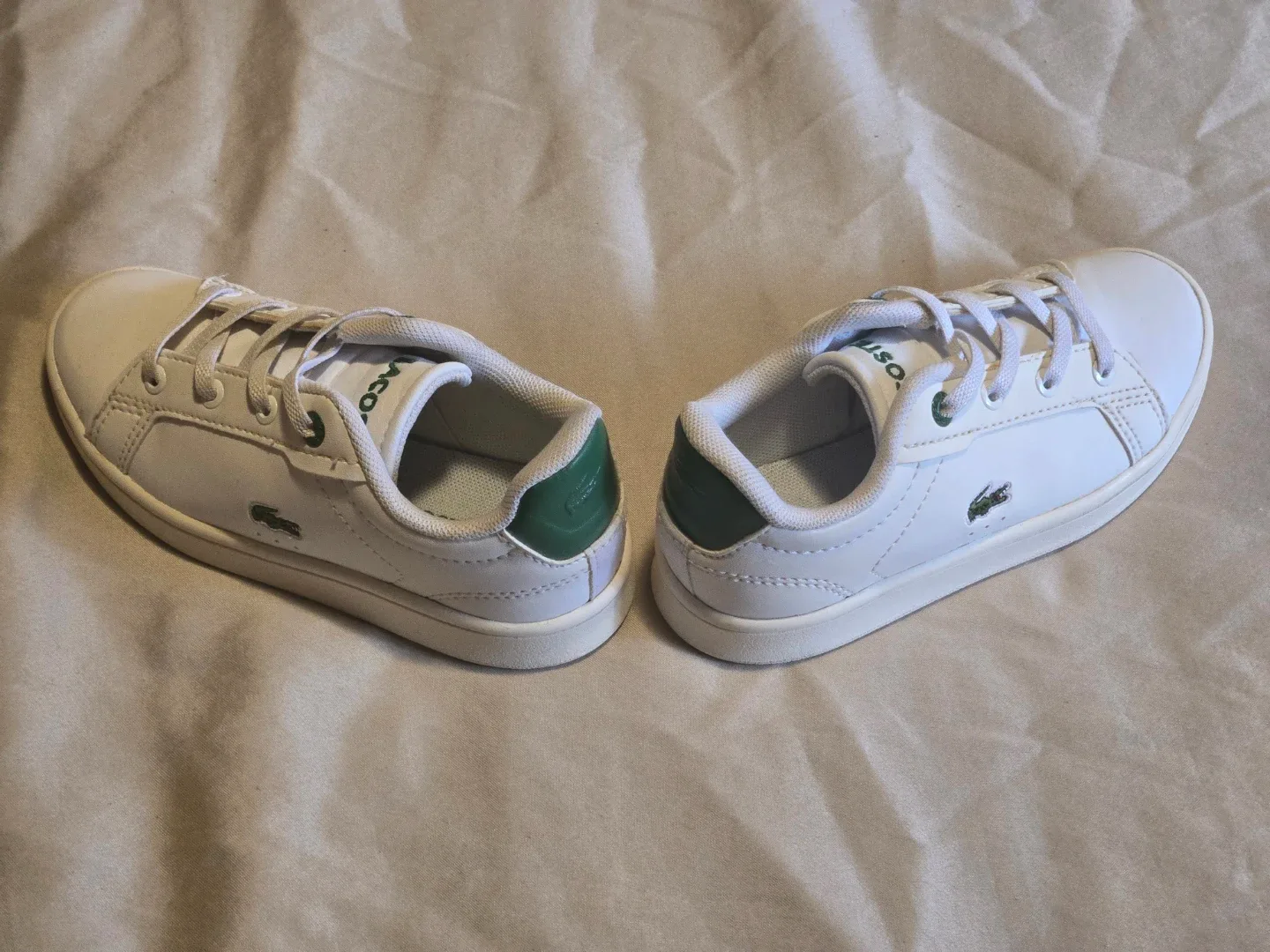 Kids Lacoste White Sneakers Size 9