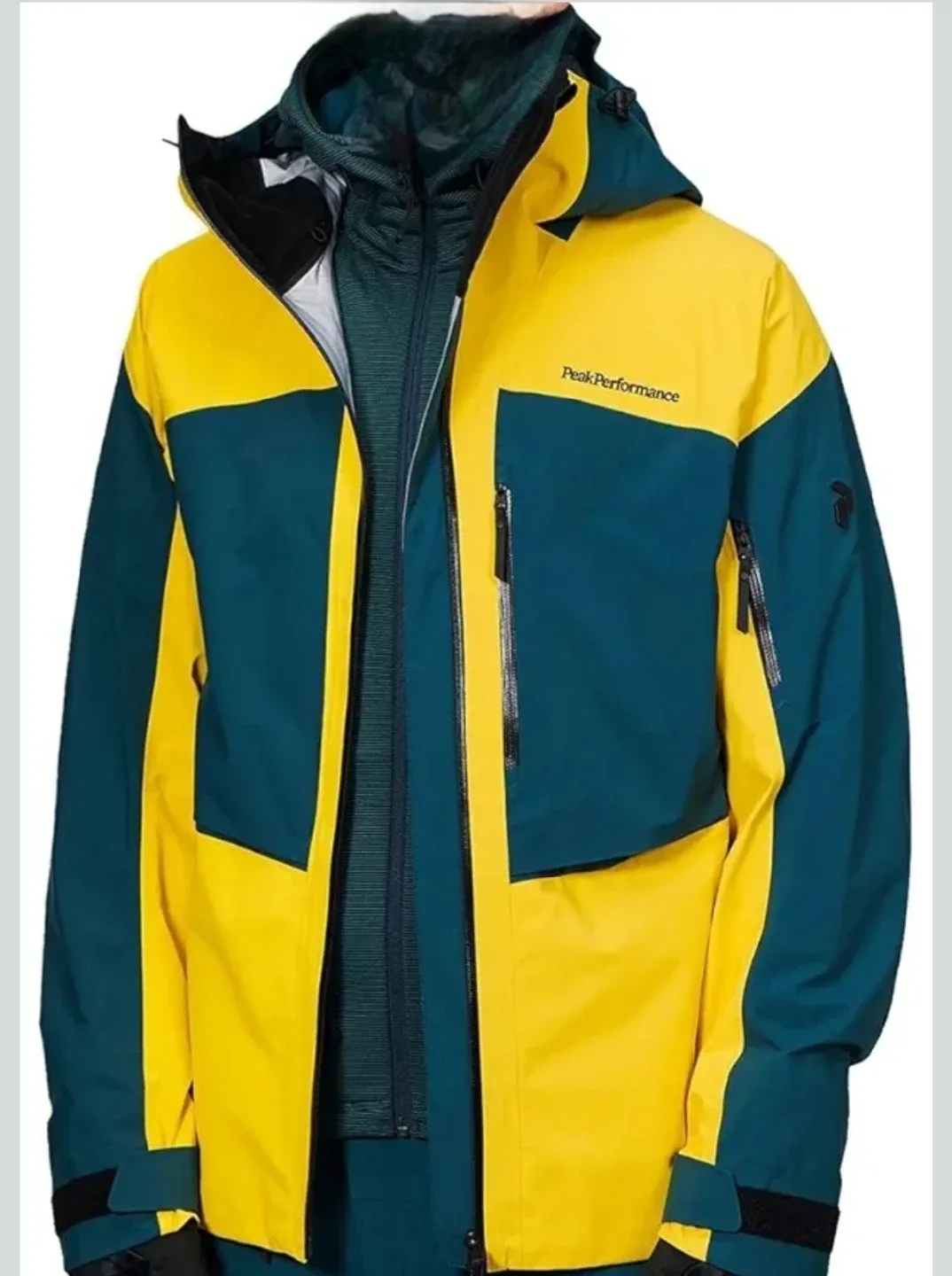 Peak Performance Ski Jacket - Yellow/Teal image indicator(4)