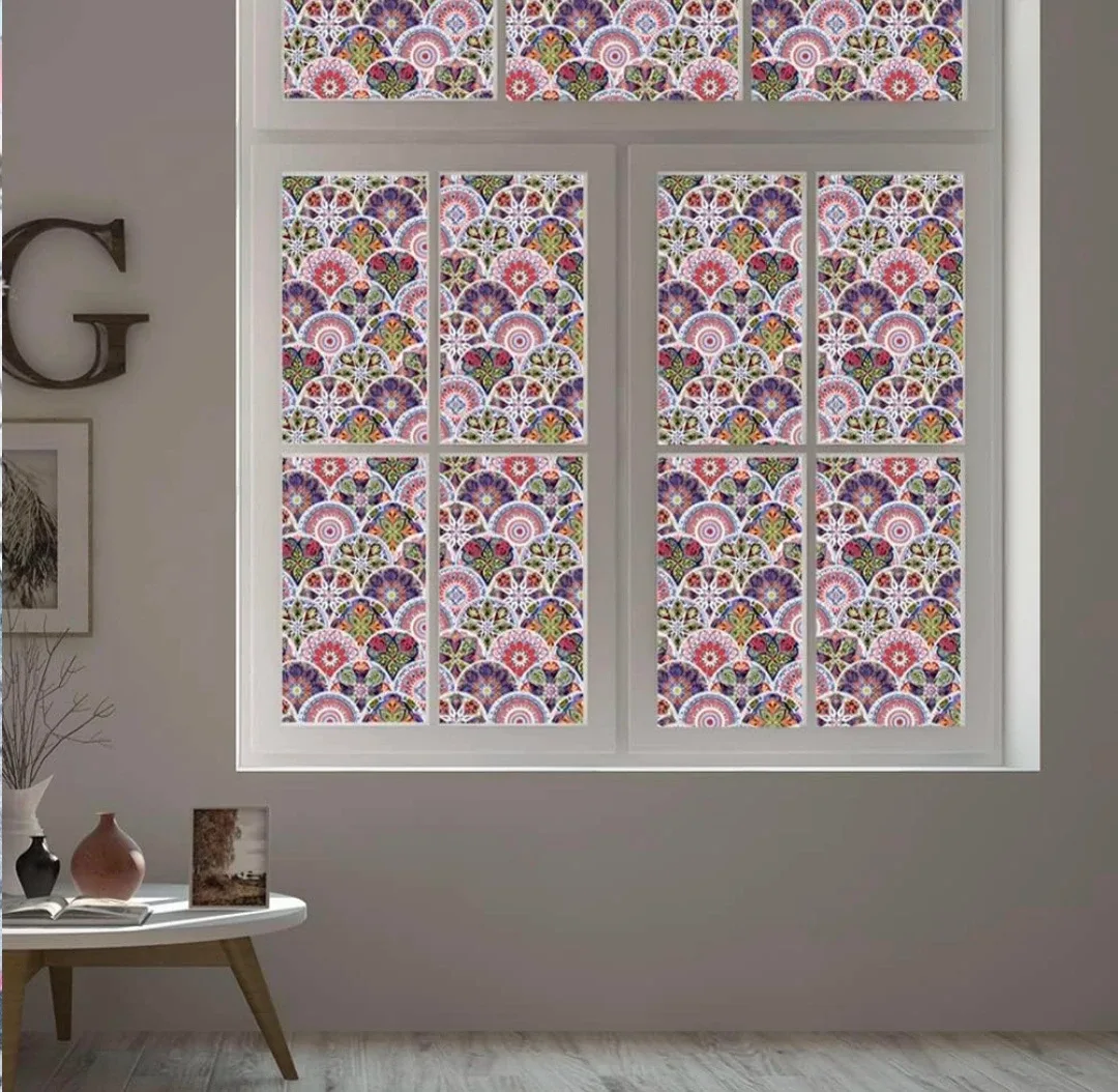 Bohemian Decorative Window Film, New 23.6"x39.3" image indicator(6)