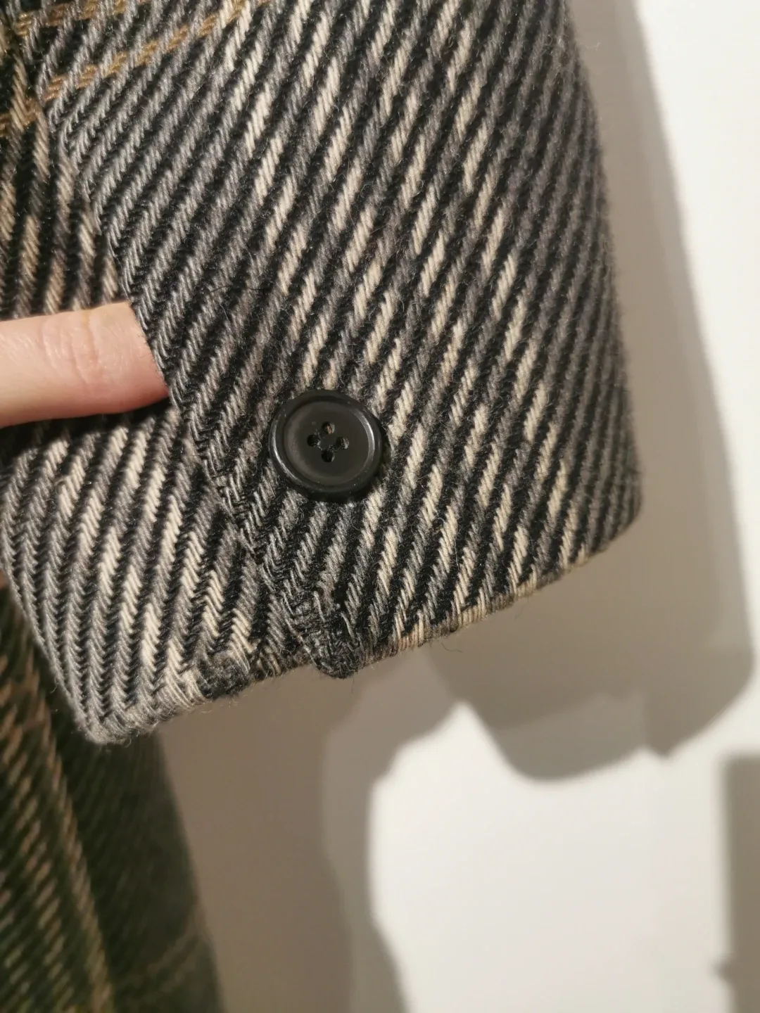 Vintage Plaid Wool Coat - oversized s image indicator(8)