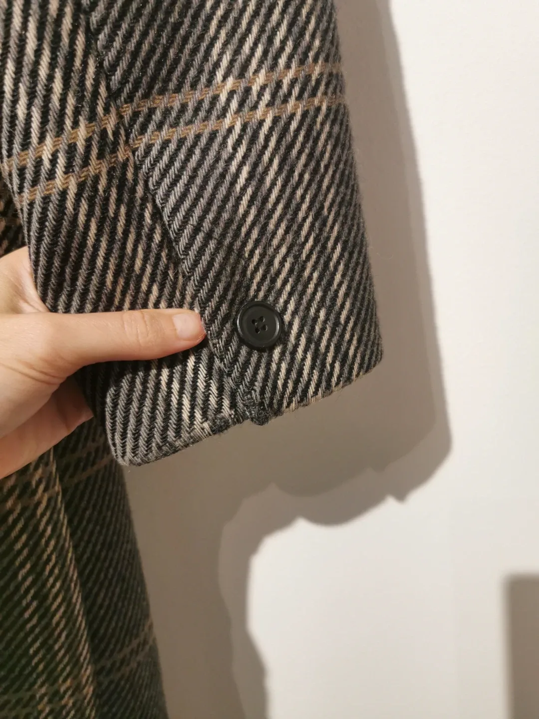 Vintage Plaid Wool Coat - oversized s image indicator(10)