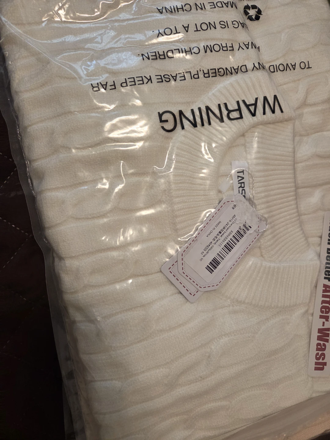 New Tarse Cream Cable Knit Sweater - Size M - photo 5
