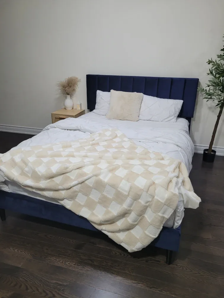 Queen Size Bed Frame with Headboard