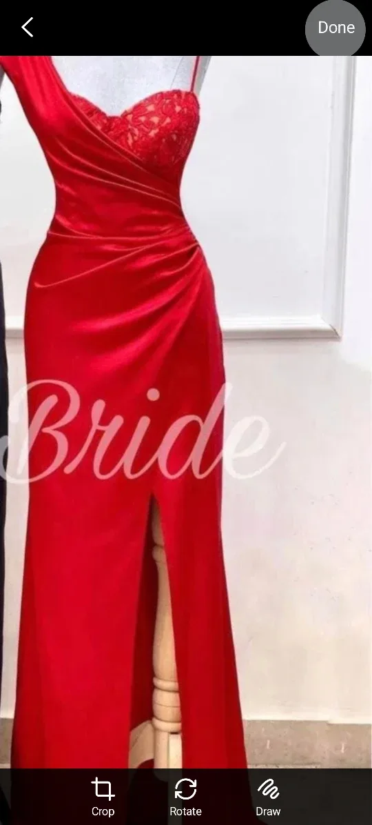 Red Satin Dress image indicator(9)