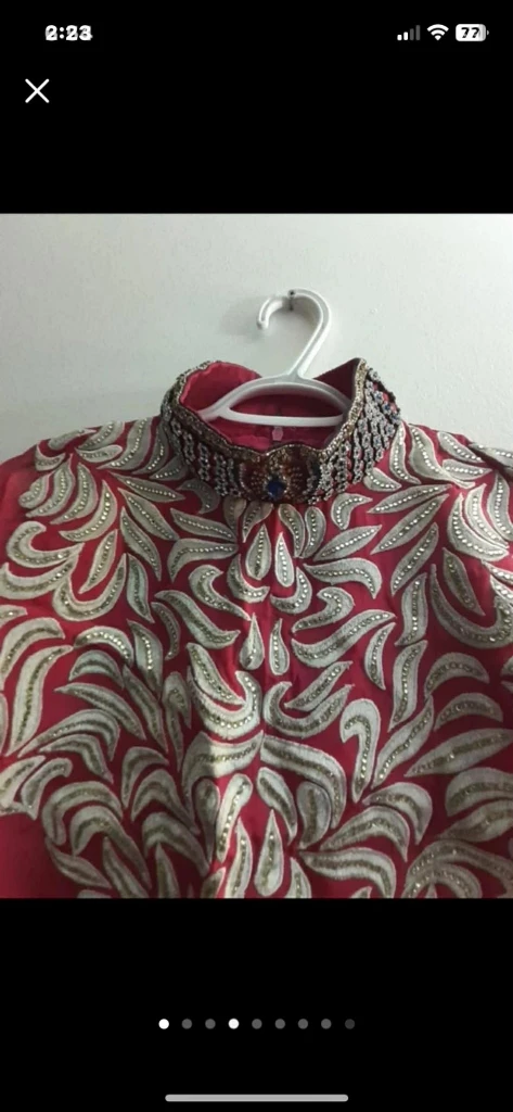 Purple Embroidered Salwar Kameez - photo 5