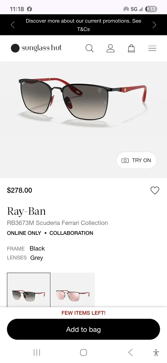 Ray-Ban RB3673M Scuderia Ferrari Sunglasses image indicator(3)