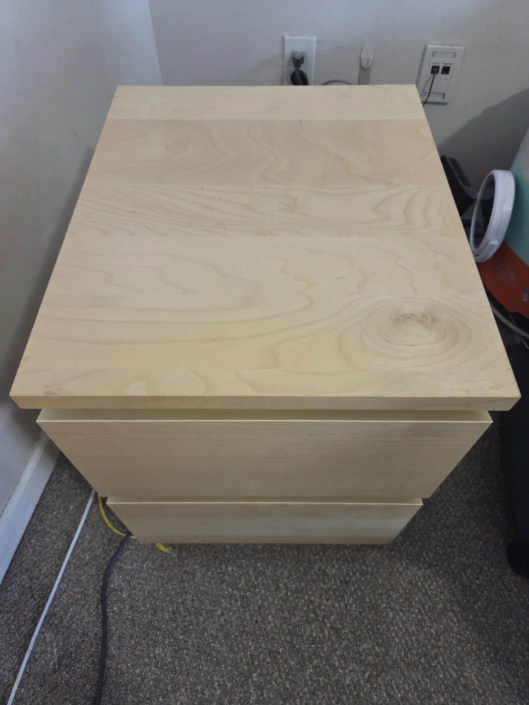 IKEA Malm 2-Drawer Chest - Light Brown - photo 3