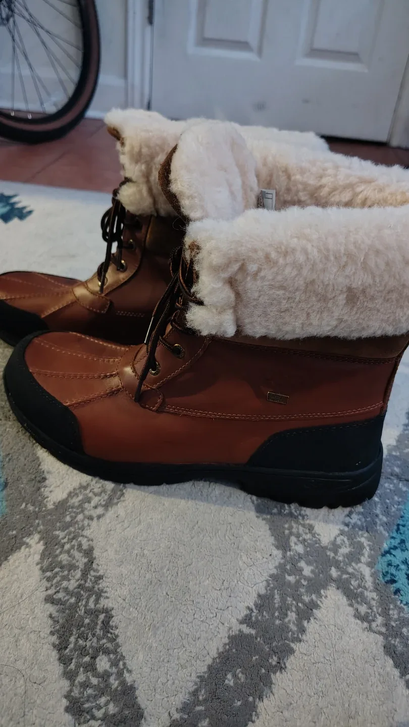 UGG Emmett Duck Boots, Brown Leather image indicator(4)