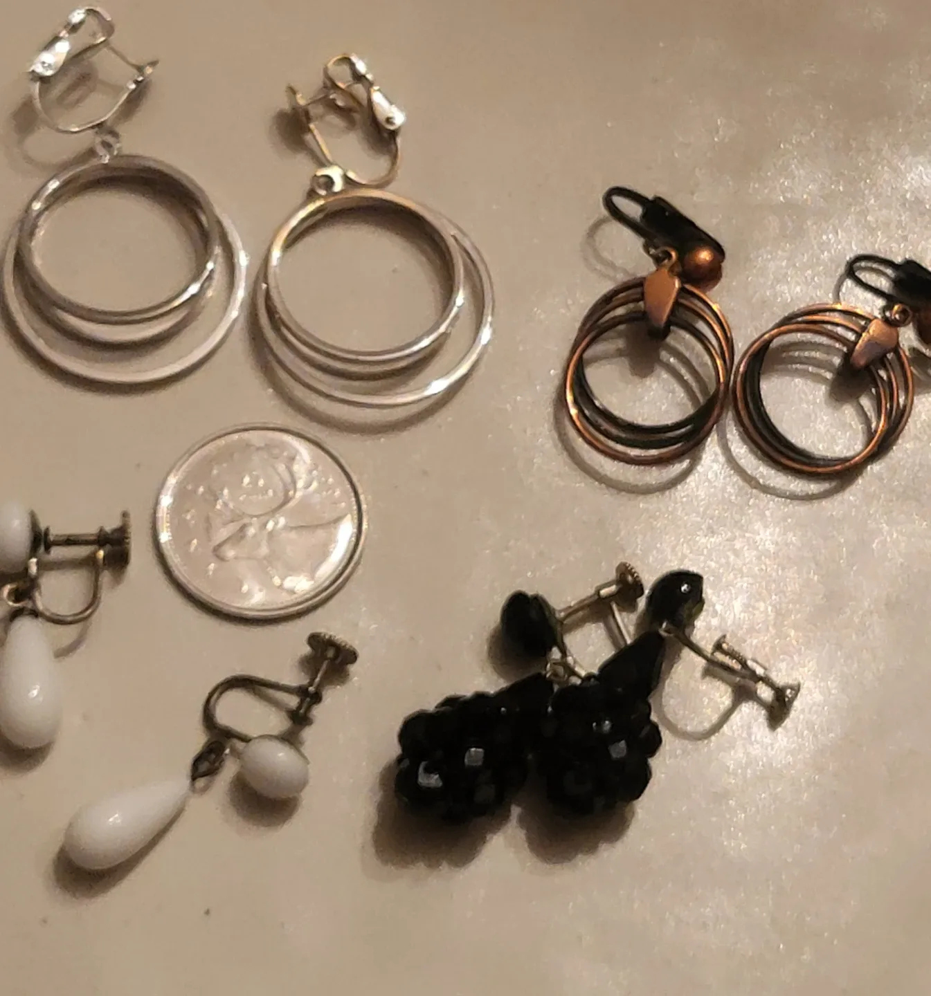 Vintage Clip-on & Screw on Earrings - Assorted Styles image indicator(6)