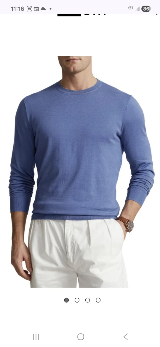 Polo by Ralph Lauren Blue Sweater - Size L - New - photo 2