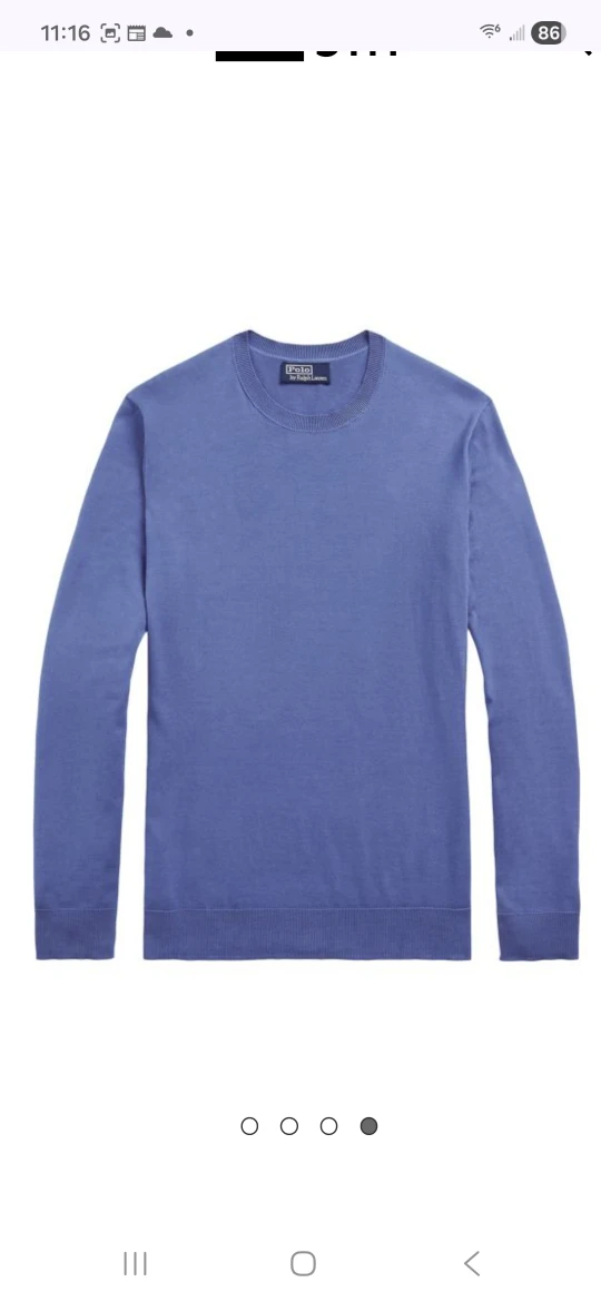 Polo by Ralph Lauren Blue Sweater - Size L - New - photo 3
