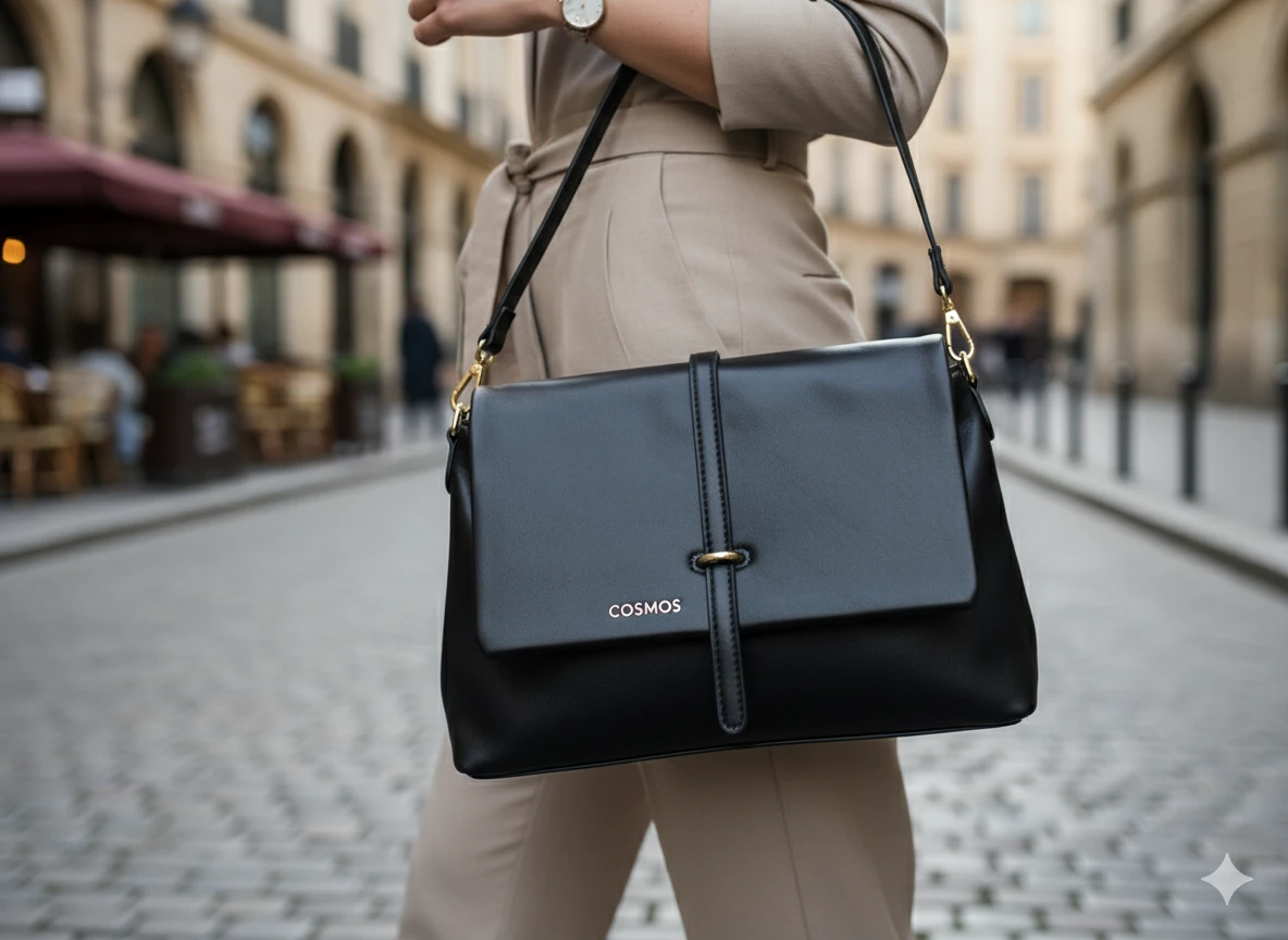 Black Leather Shoulder Bag - photo 2